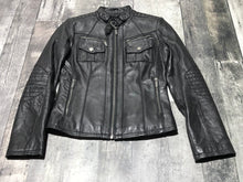 Load image into Gallery viewer, Michael Kors black real leather jacket - Hers size XS
