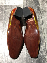 Load image into Gallery viewer, Arnold Churgin red/yellow kitten heel - Hers size 35
