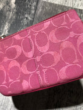 Load image into Gallery viewer, Coach pink wristlet
