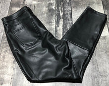 Load image into Gallery viewer, 7 for all mankind black mid rise fake leather pants - Hers size M
