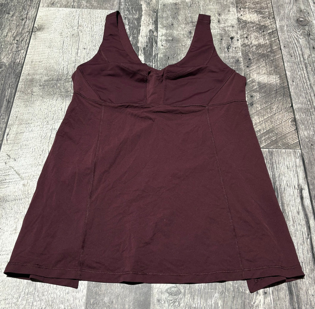 lululemon burgundy tank top - Hers size 10