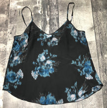 Load image into Gallery viewer, Wilfred black/blue sheer 100% silk tank blouse - Hers size S
