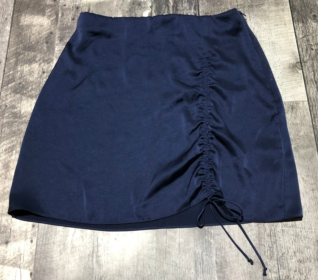 Wilfred navy blue satin mini skirt - Hers size S