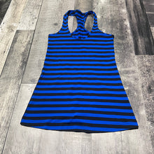 Load image into Gallery viewer, Lululemon blue/black shirt - Hers no size approx 6
