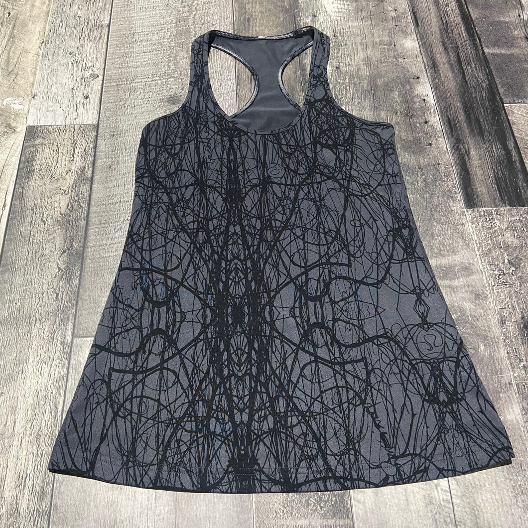 Lululemon grey/black top - Hers no size approx 8