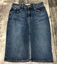 Load image into Gallery viewer, Frame blue mid length denim skirt - Hers size 24
