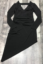 Load image into Gallery viewer, BCBG black long/short long sleeve dress - Hers size M
