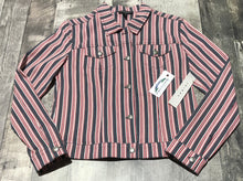 Load image into Gallery viewer, Tribal navy/red/white light jacket - Hers size S
