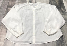 Load image into Gallery viewer, Wilfred Free white sheer button up blouse - Hers size XS
