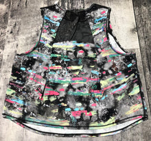 Load image into Gallery viewer, lululemon black/multi colour cropped tank top - Hers size 8
