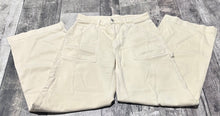 Load image into Gallery viewer, American Eagle cream wide leg high waisted pants - Hers size 4
