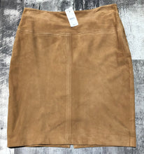 Load image into Gallery viewer, Brooks Brother light brown real leather suede skirt - Hers size 2
