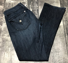 Load image into Gallery viewer, Hudson dark blue low rise flare jeans - Hers size 27
