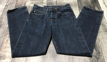 Load image into Gallery viewer, Abercrombie &amp; Fitch dark blue slim straight jeans - His size 28 x 30
