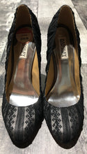 Load image into Gallery viewer, Badgley Mischka black/grey heels - Hers size 8
