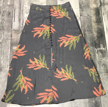 Load image into Gallery viewer, Free People grey/orange/green long skirt - Hers size 10
