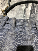 Load image into Gallery viewer, Michael Kors grey blue purse
