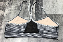 Load image into Gallery viewer, lululemon white/grey/black sports bra - Hers size 12
