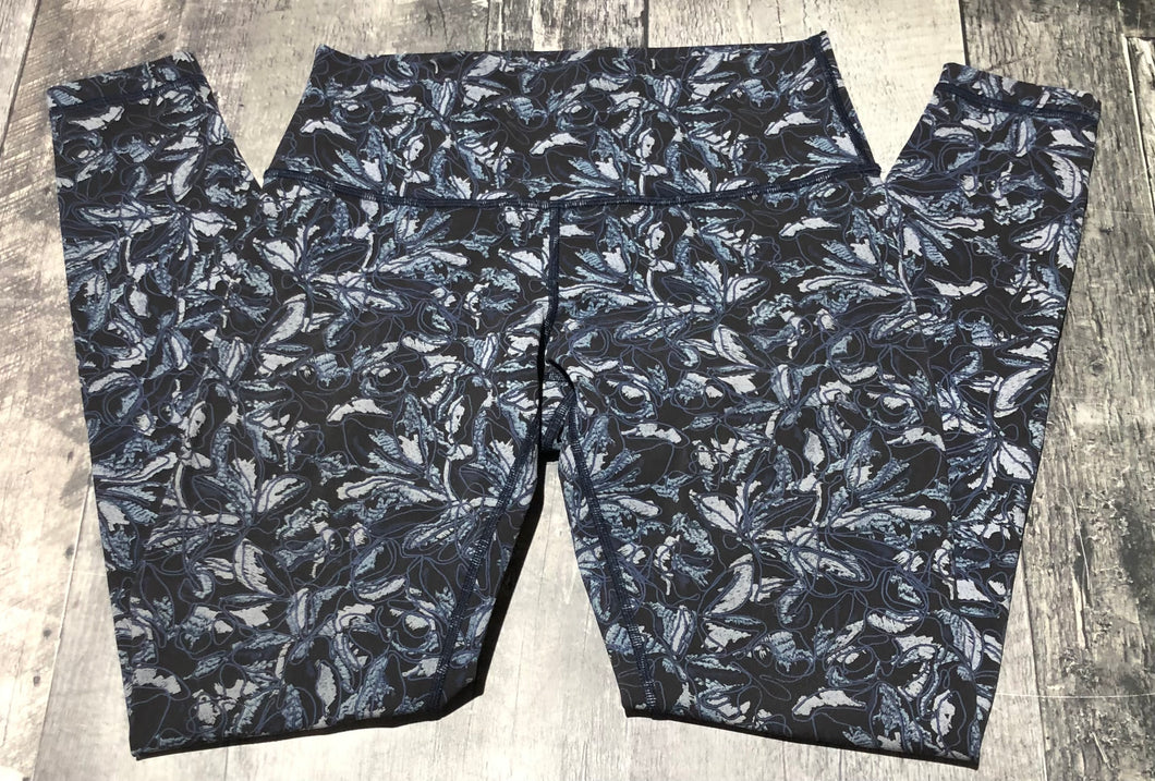 lululemon black/blue leggings - Hers size 8