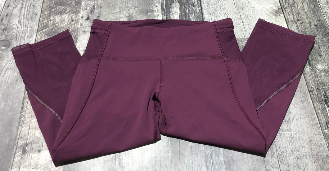lululemon purple cropped legging - Hers size 6