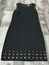 Load image into Gallery viewer, Michael Kors black/gold dress - Hers size S
