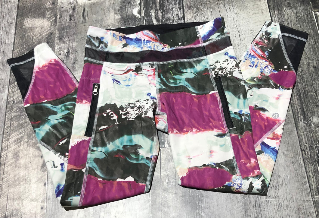 lululemon white/purple/multi leggings - Hers size 4