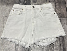 Load image into Gallery viewer, 7 for all mankind white high rise denim shorts - Hers size 23
