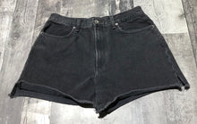 Load image into Gallery viewer, Rag &amp; Bone black high rise denim shorts - Hers size 30
