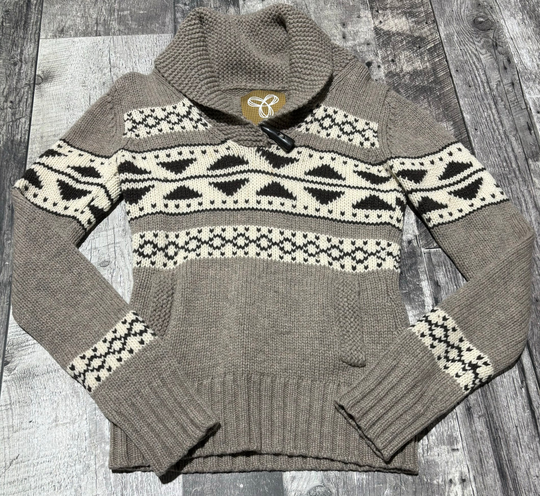 TNA brown/cream/black sweater - Hers size S