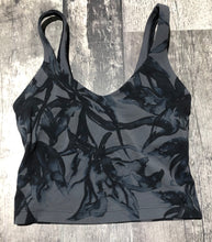 Load image into Gallery viewer, lululemon black/grey/dark blue sports bra tank top - Hers size 0
