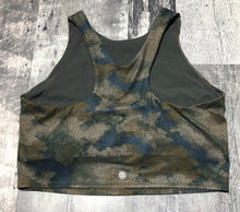 Load image into Gallery viewer, Athleta green/navy sports bra - Hers size L
