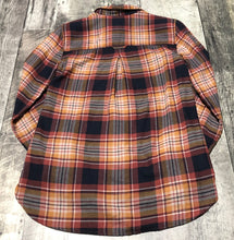 Load image into Gallery viewer, American Eagle orange/navy/beige plaid button up - Hers size XS
