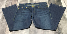 Load image into Gallery viewer, Rock &amp; Republic dark blue low rise flare jeans - Hers size 32
