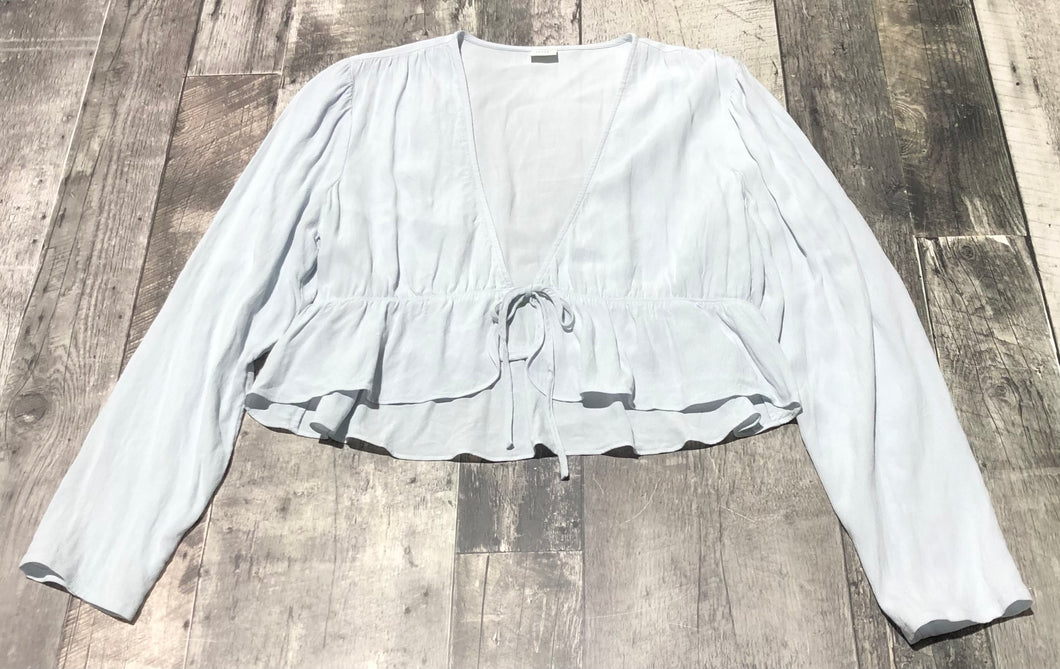 Sunday Best light blue cropped blouse - Hers size L