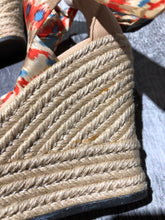 Load image into Gallery viewer, UGG red/blues/beige wedge heels - Hers size 6
