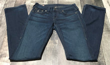 Load image into Gallery viewer, True Religion dark blue low rise jeans - Hers size 27
