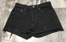 Load image into Gallery viewer, Denim Forum black high rise denim shorts - Hers size 26
