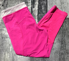 Load image into Gallery viewer, lululemon pink/cream capri leggings - Hers size 6
