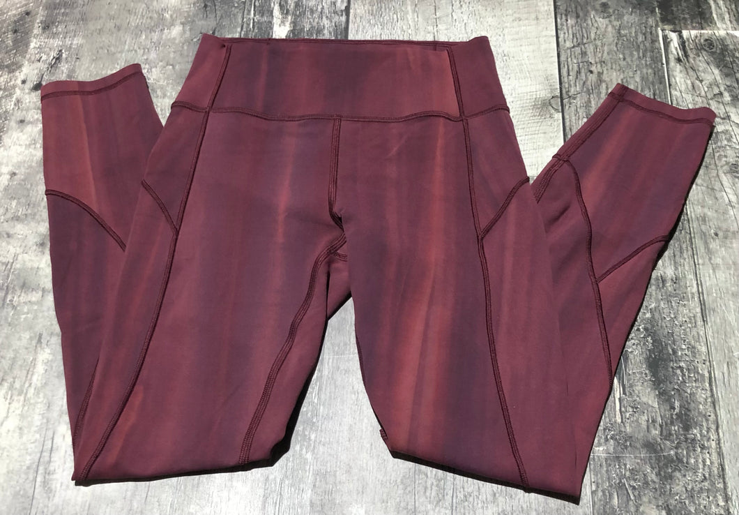lululemon burgundy leggings - Hers size 4