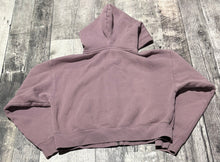 Load image into Gallery viewer, TNA purple cropped zip up hoodie - Hers size S
