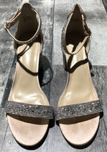 Load image into Gallery viewer, Betsey Johnson silver rhinestone kitten heel - Hers size 10

