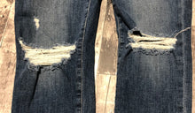 Load image into Gallery viewer, Joe’s blue high rise skinny ankle ripped jeans - Hers size 29
