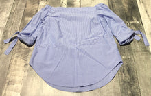Load image into Gallery viewer, Babaton blue off the shoulder blouse - Hers size XS
