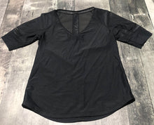 Load image into Gallery viewer, lululemon black athletic sheer top - Hers size approx S
