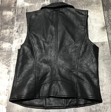 Load image into Gallery viewer, Joe Fresh black fake leather vest - Hers size S
