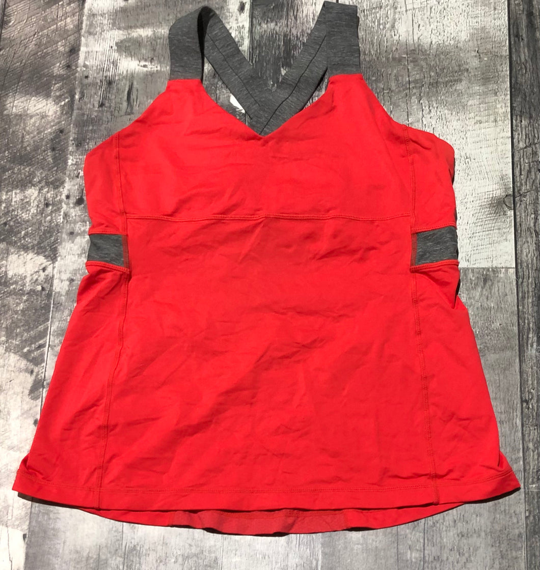 lululemon orange/grey tank top - Hers size 12