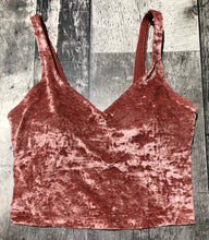 Load image into Gallery viewer, lululemon pink velvet sports bra - Hers size 4
