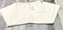 Load image into Gallery viewer, Mango cream mid rise wide leg jeans - Hers size 12
