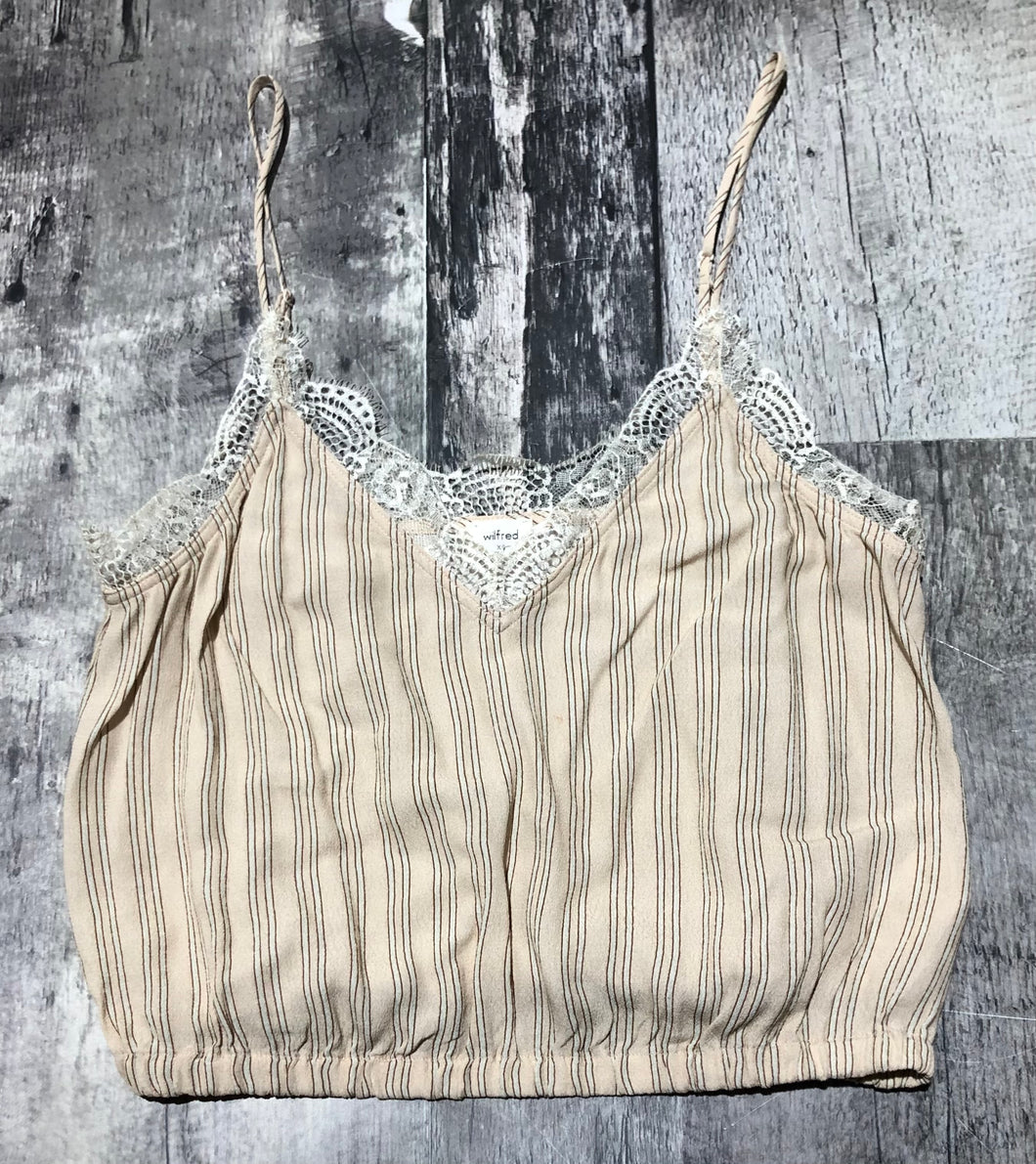 Wilfred cream/peach cropped tank top - Hers size XS