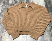 Load image into Gallery viewer, William Rast brown cropped knit sweater - Hers size L
